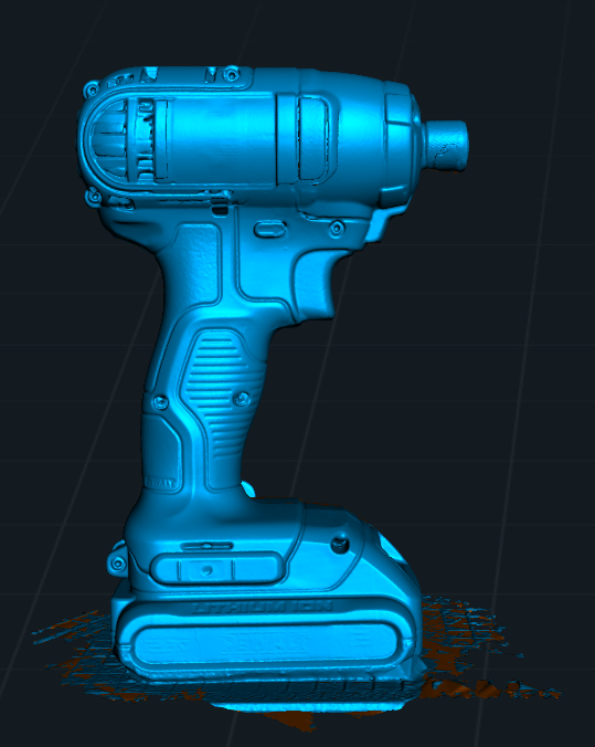 Escaneo 3D de un taladro